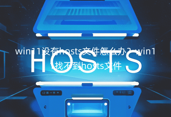 win11没有hosts文件怎么办？win11找不到hosts文件