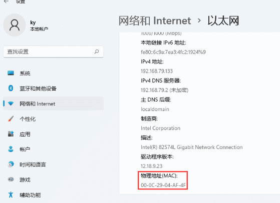 如何在Win11电脑中查看和查找网卡的MAC地址详细步骤