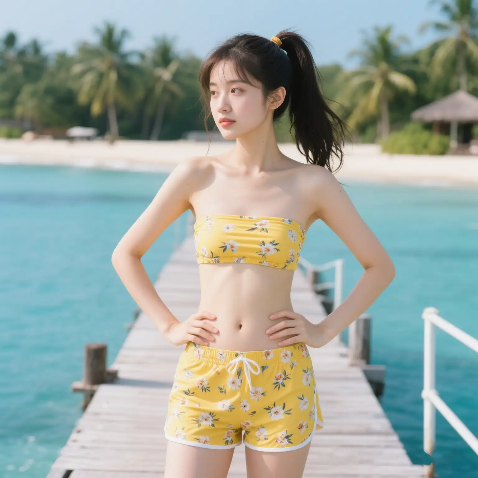 夏日涟漪｜少女泳装随拍记