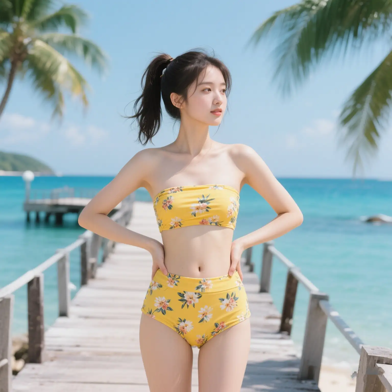 夏日涟漪｜少女泳装随拍记