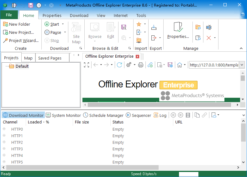 网站离线浏览工具Offline Explorer Enterprise v8.7.0.4996 便携版