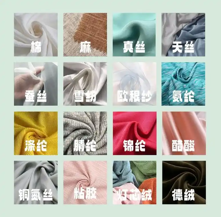 常见面料材质大全/面料材质全解析：特性、用途及多语言对照手册