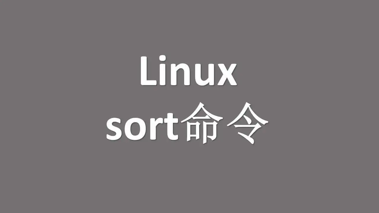 Linux sort 命令详解：字典序、数值排序与高级组合用法全解析