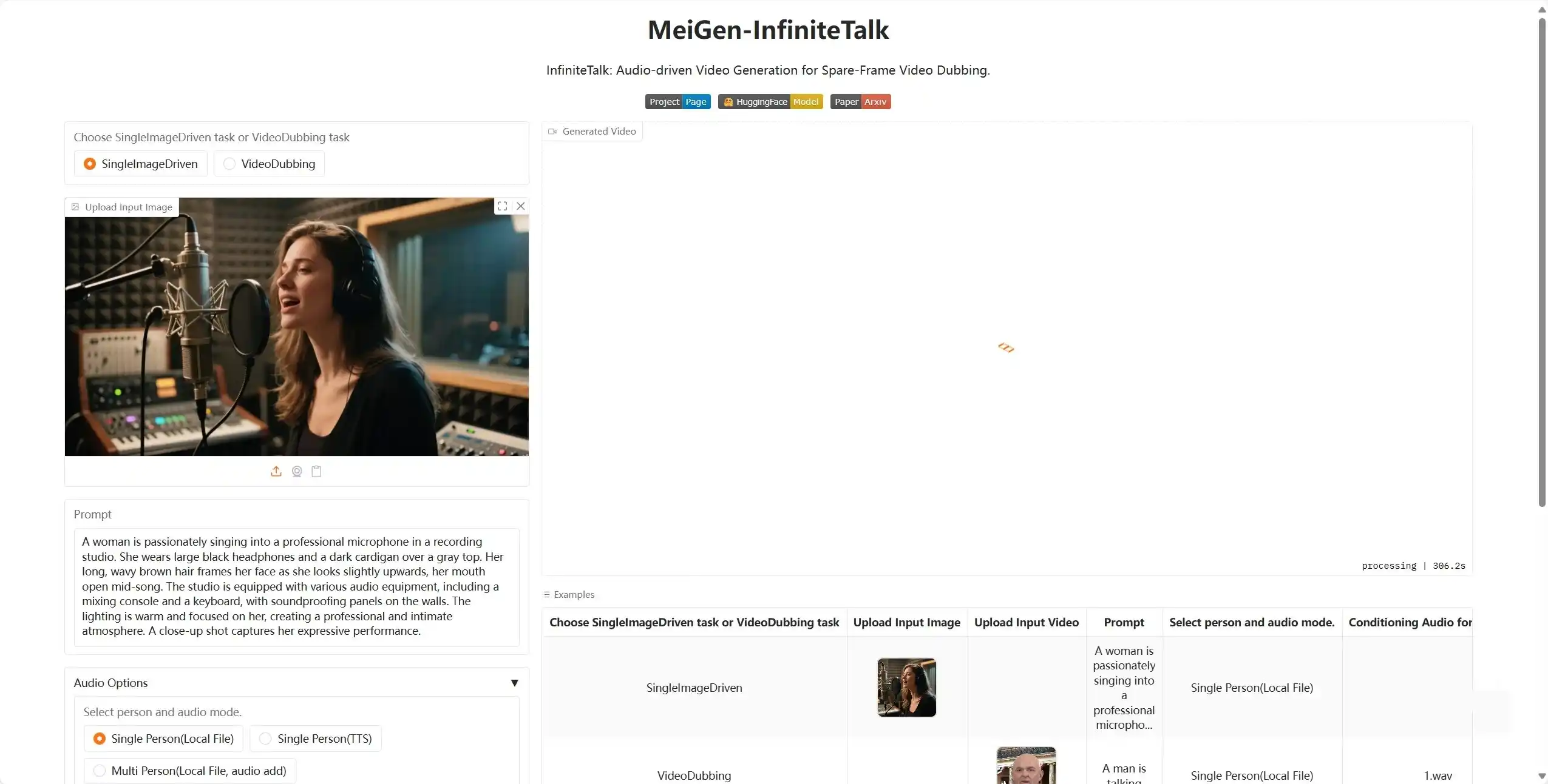 InfiniteTalk v20250825：开源免费、无时间限制、数字人、图片+音频一键生成视频