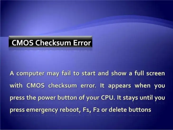 CMOS Checksum Error完全解决方案：硬件排查、BIOS配置、预防性维护全覆盖